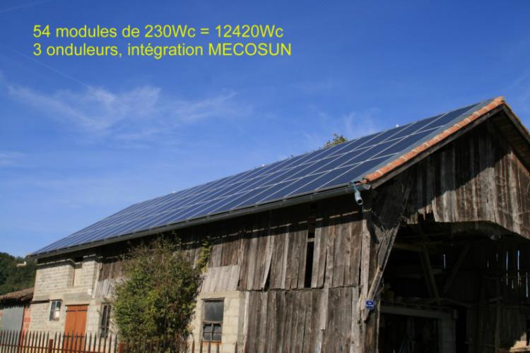photovoltaïque sur grange